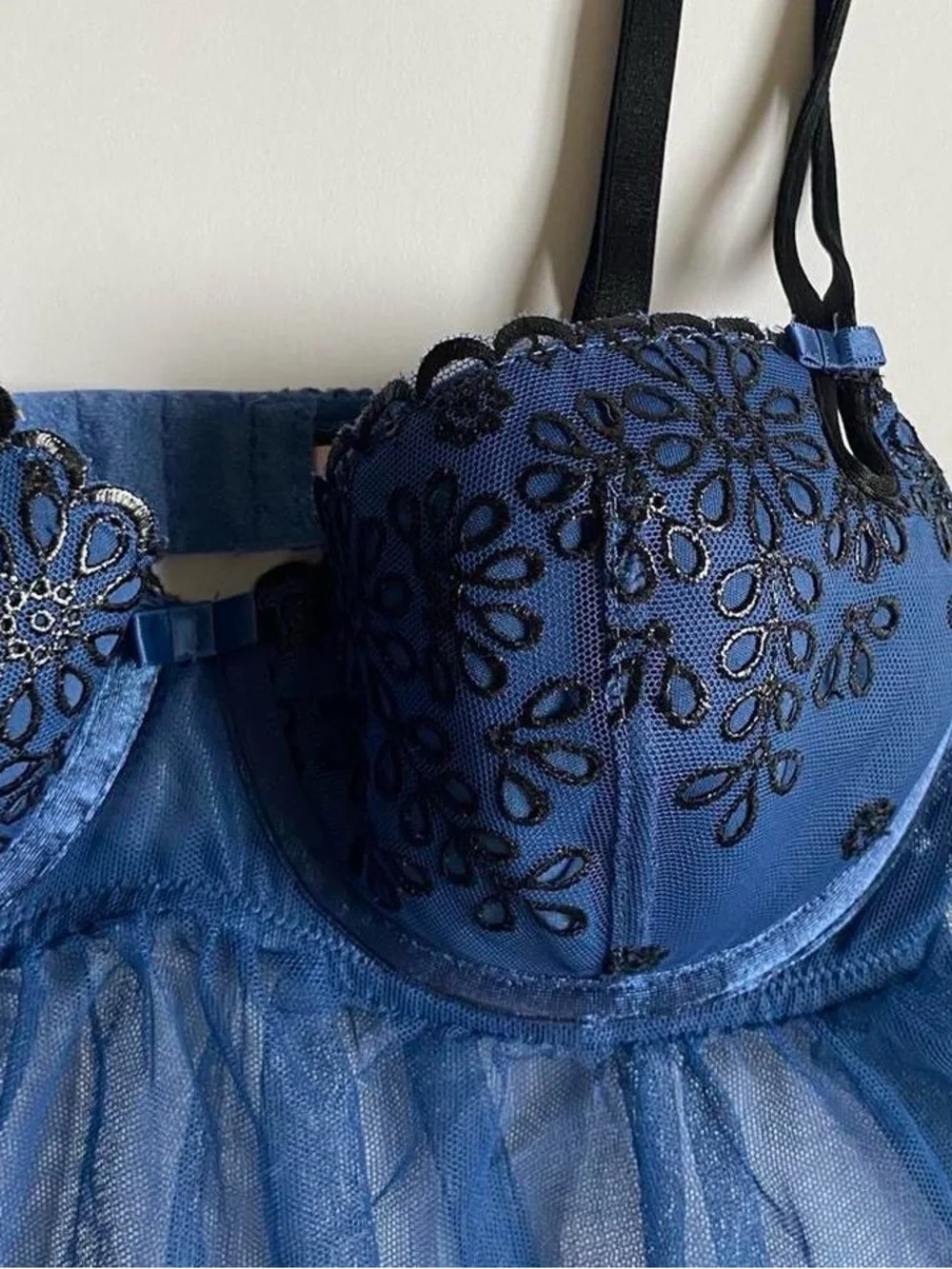Victoria’s Secret Dark Blue Babydoll Chemise - Picture 3 of 7
